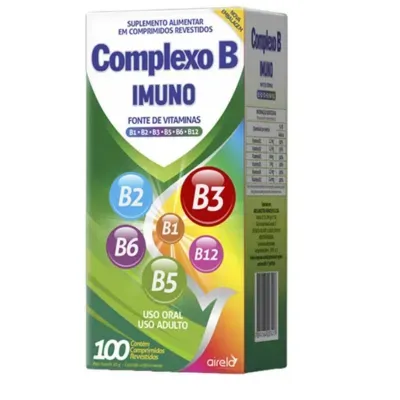 Complexo B Imuno Airela 100 Comprimidos